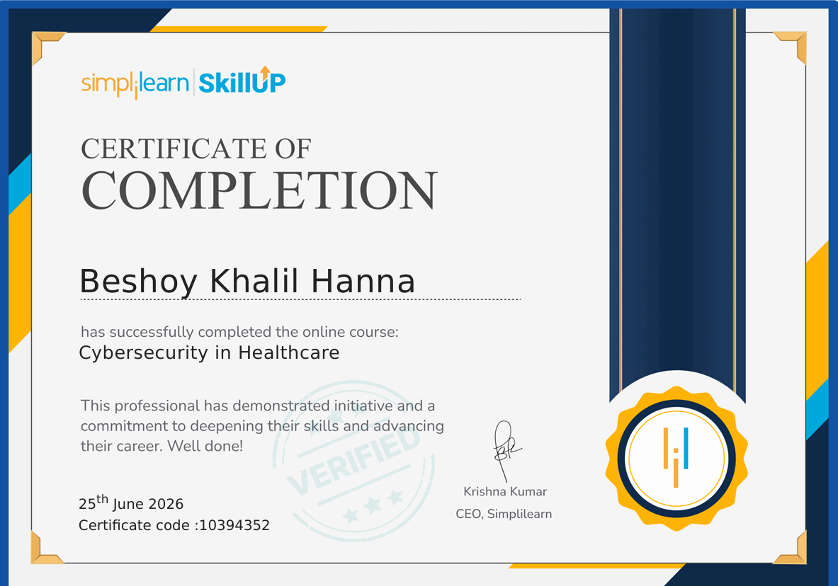 Cybersecurity in Healthcare