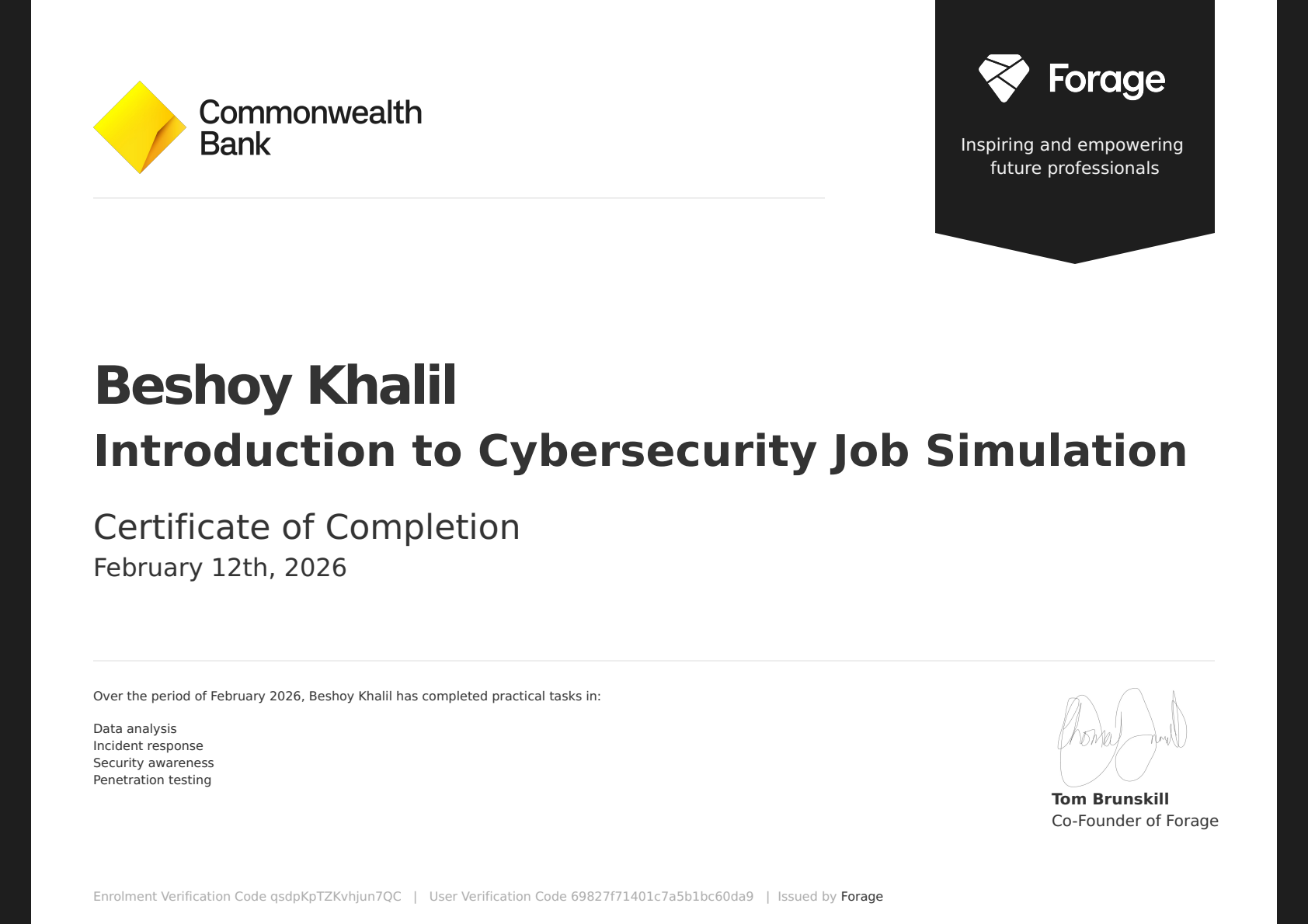 Introduction to Cybersecurity Job Simulation
